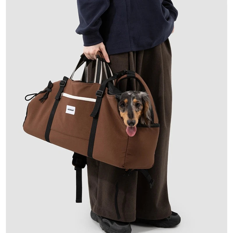 Dachshund Backpack Carrier – Nylon Dog Travel Bag
