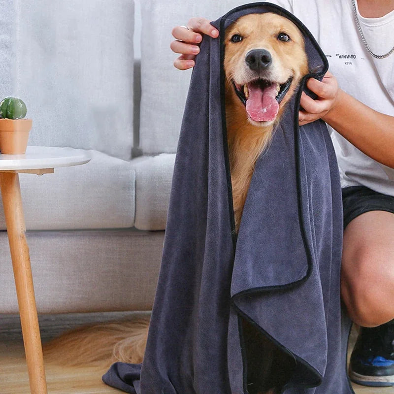 Quick-Dry Microfiber Pet Bath Towel