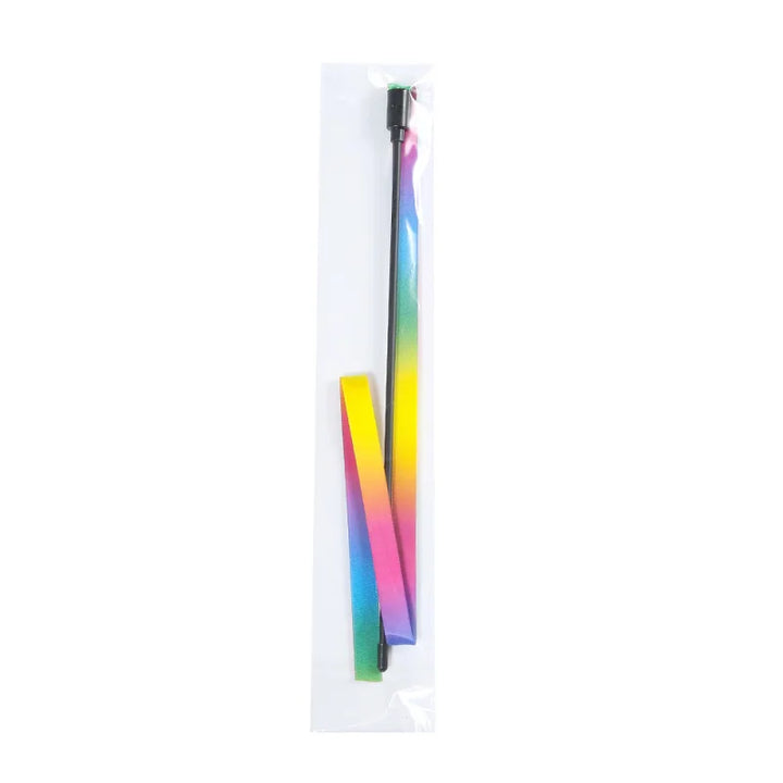 Colorful Ribbon Cat Teaser Wand – Interactive Toy