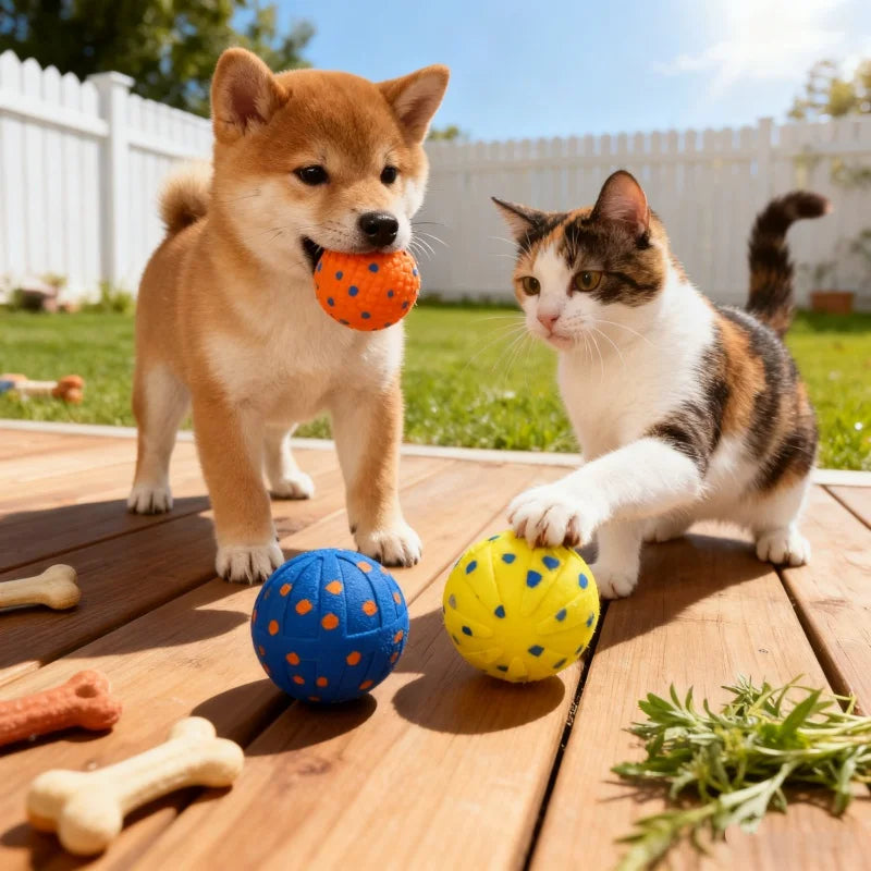 Interactive Automatic Dog Ball – Bouncing & Rolling Toy