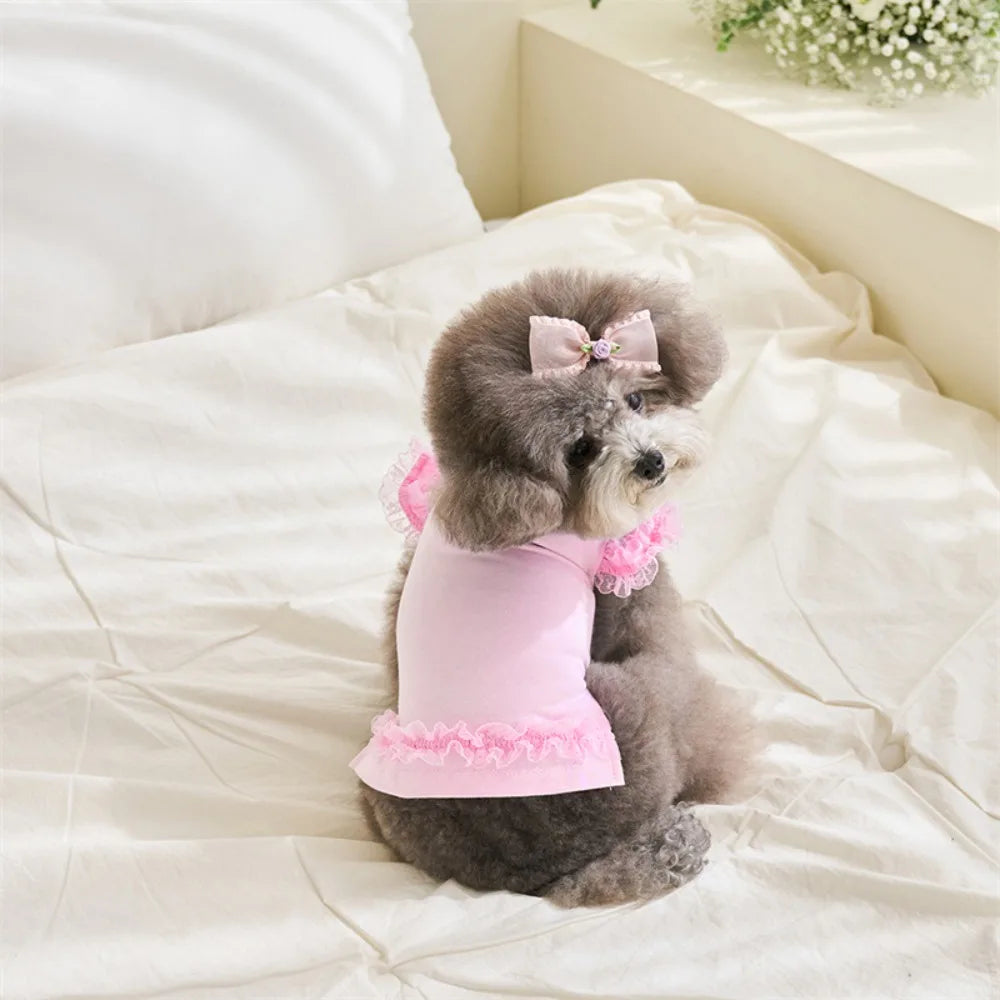 Lace Summer Vest Dress for Dogs and Cats