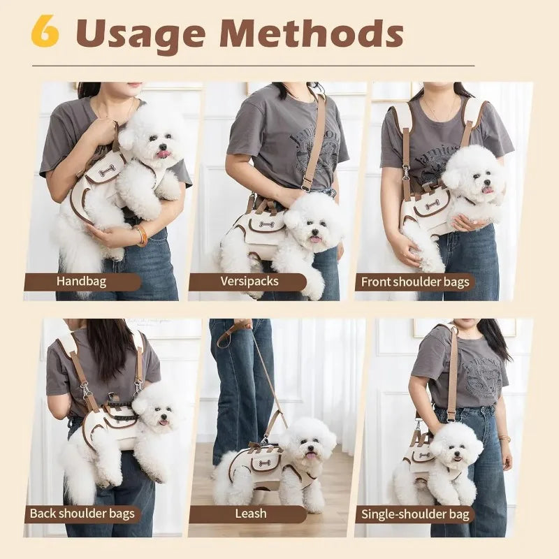 Breathable Dog Carrier Bag – Adjustable Travel Backpack