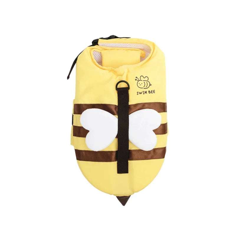 Bee Print Dog Life Jacket