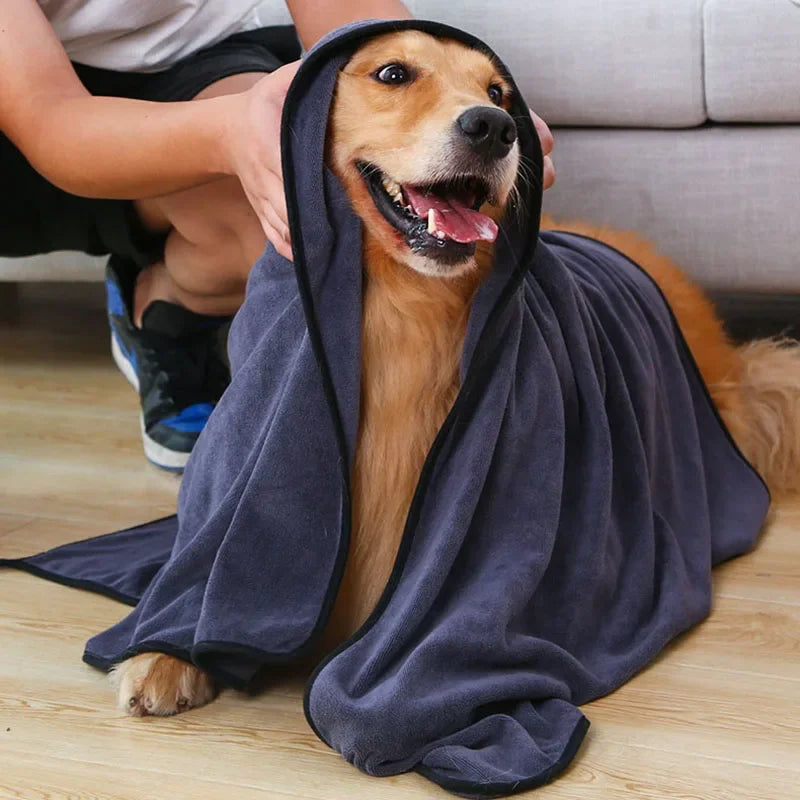 Quick-Dry Microfiber Pet Bath Towel