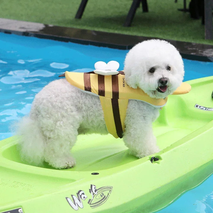 Bee Print Dog Life Jacket