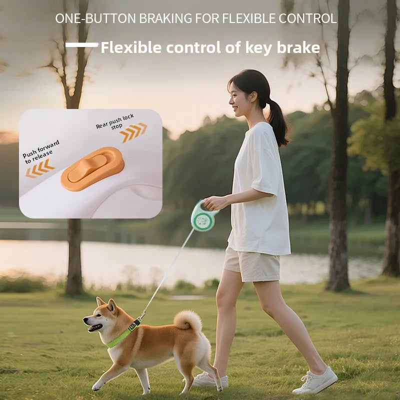 Retractable Dog Leash – 3M/5M Reflective Lead