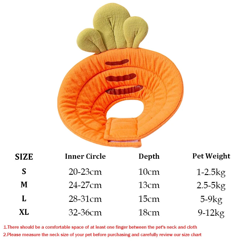 Soft Adjustable Recovery Cone for Dogs & Cats