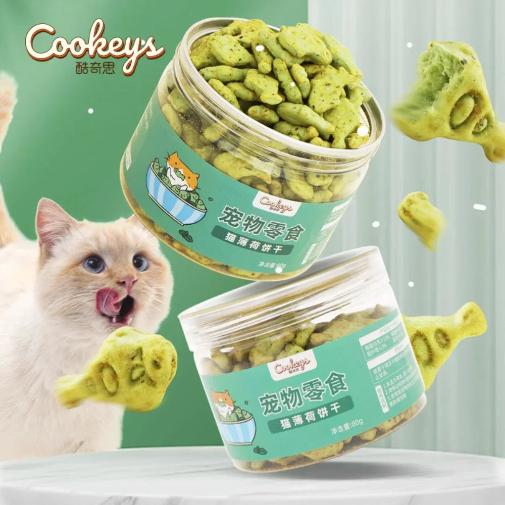 Cat Mint Biscuit Treats – Dental Chew & Reward Snack