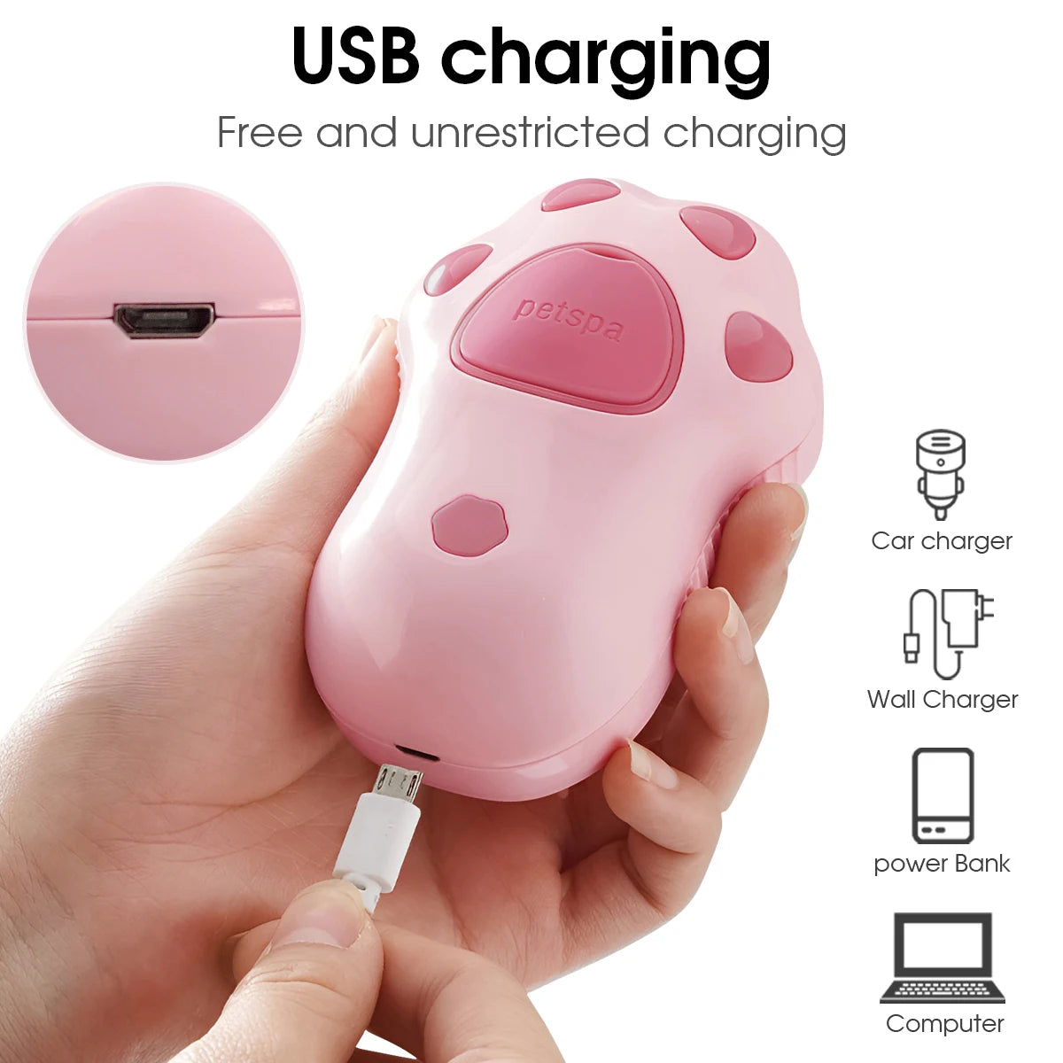 3-in-1 Steam Pet Grooming Brush