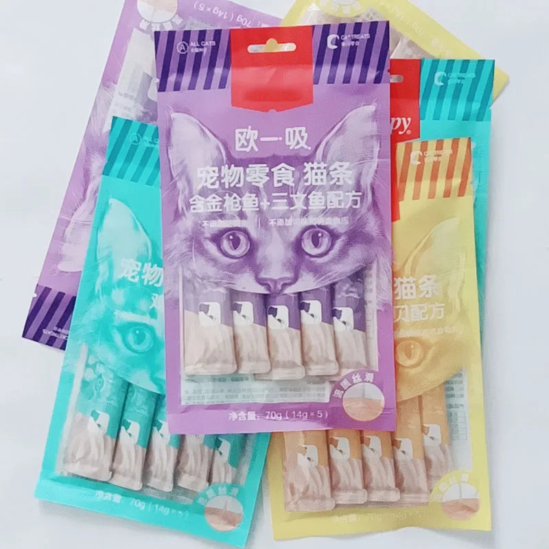 Mixed Flavor Liquid Cat Treats 70g