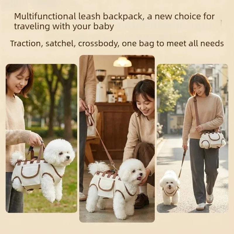 Breathable Dog Carrier Bag – Adjustable Travel Backpack