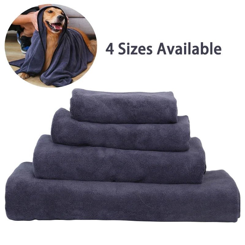 Quick-Dry Microfiber Pet Bath Towel