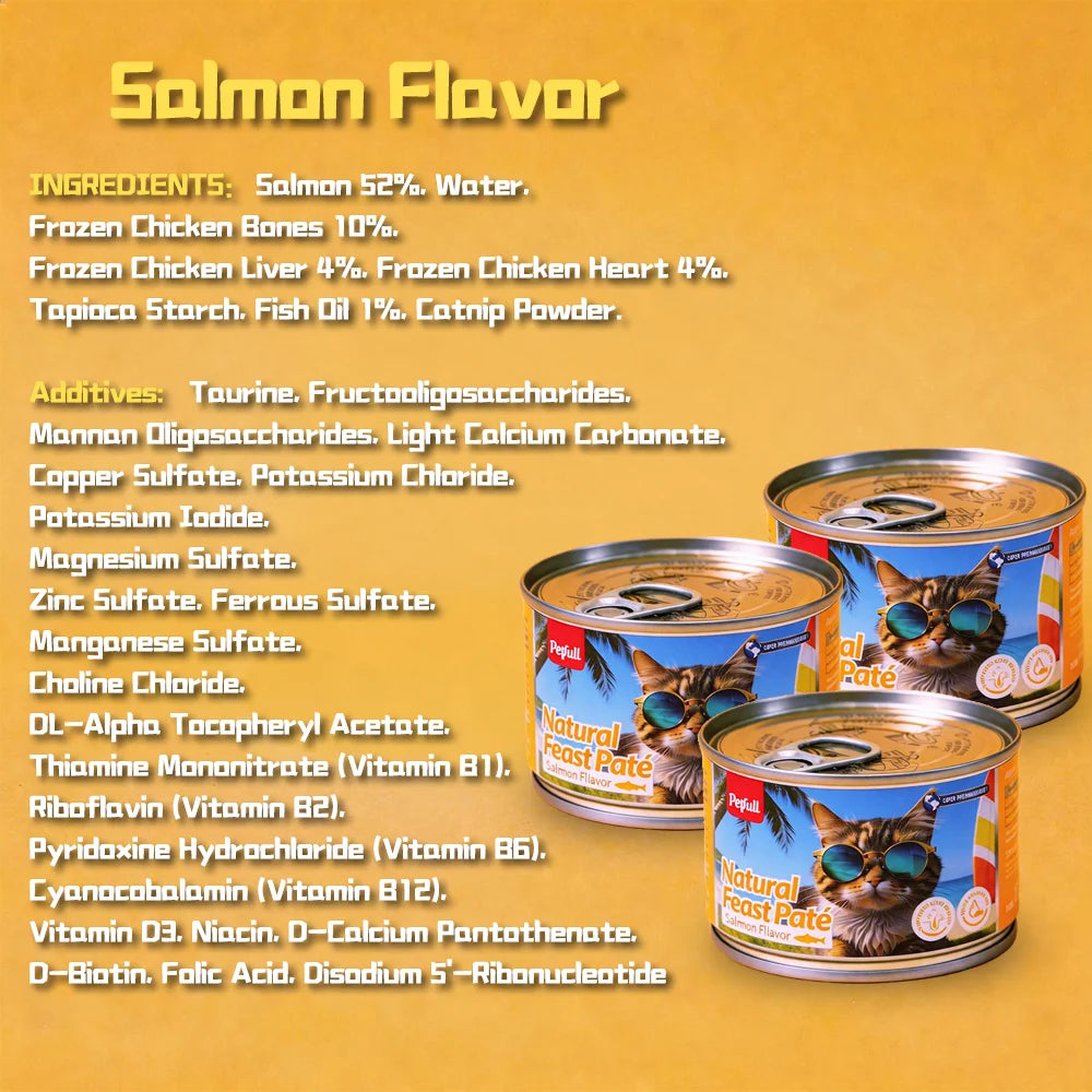 Mixed Flavor Canned Cat Food 170g