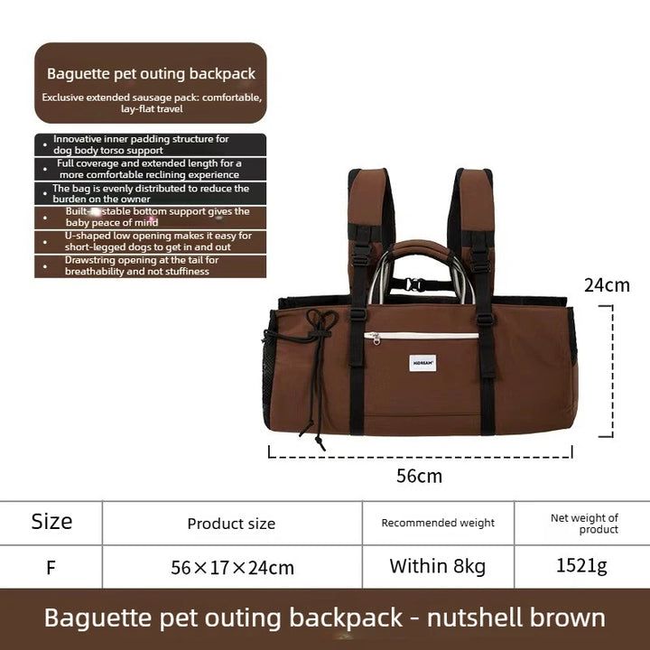 Dachshund Backpack Carrier – Nylon Dog Travel Bag