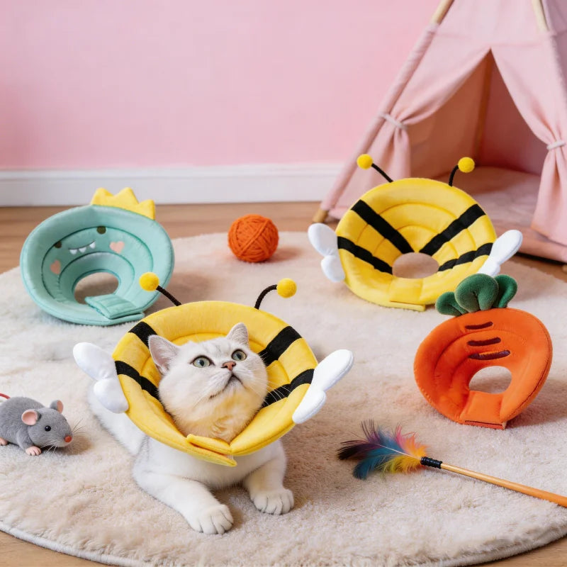 Soft Adjustable Recovery Cone for Dogs & Cats