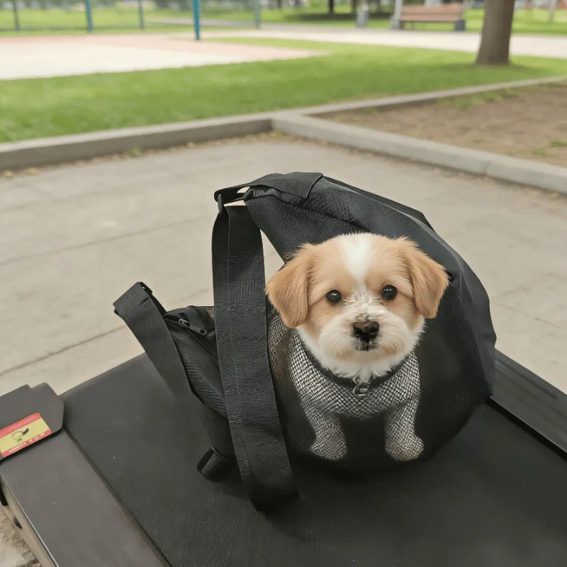 Breathable Mesh Pet Carrier Bag – Crossbody Travel Bag