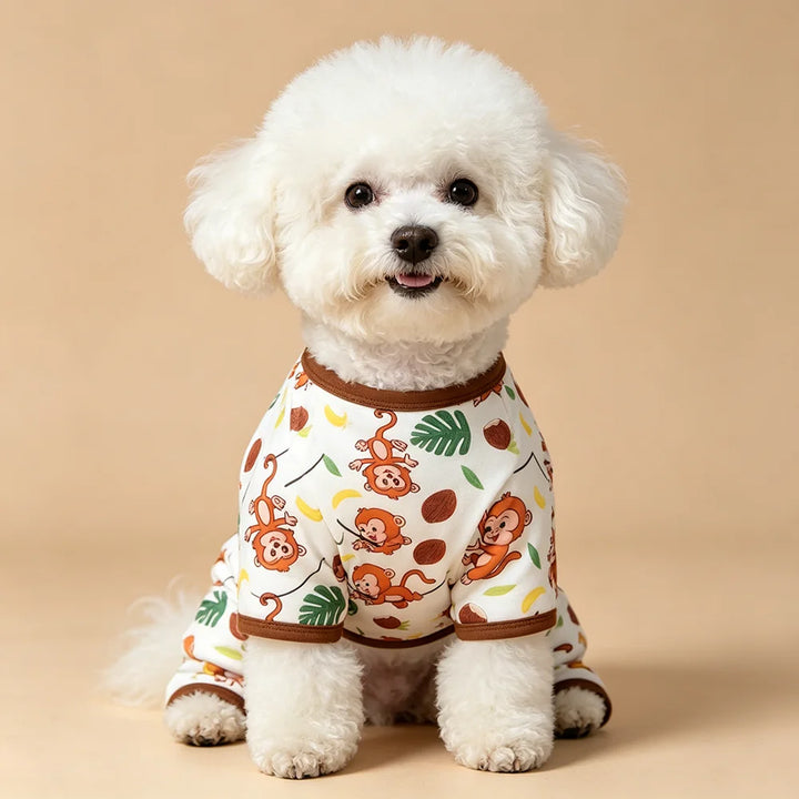 Breathable Monkey Print Dog Vest
