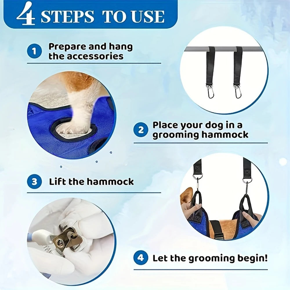 Pet Grooming Hammock for Dogs & Cats