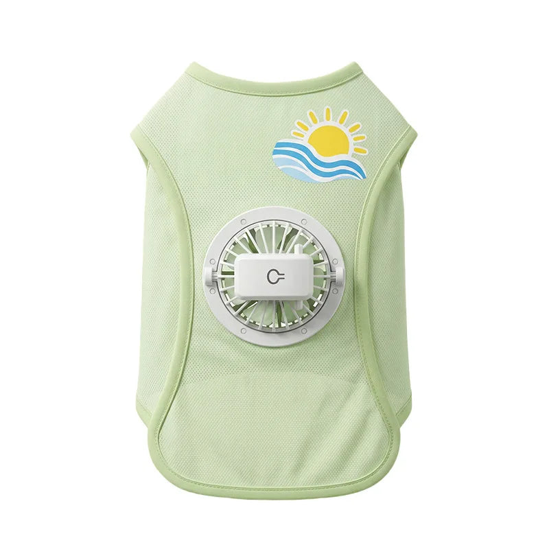Summer Cooling Dog Vest With Detachable Usb Fan