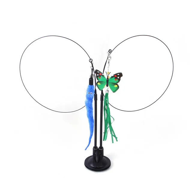Double-Headed Suction Cup Cat Teaser – Interactive Toy