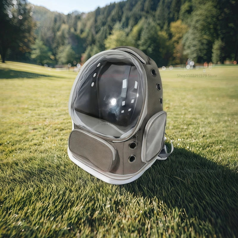 Transparent Pet Carrier Backpack – Breathable Travel Bag