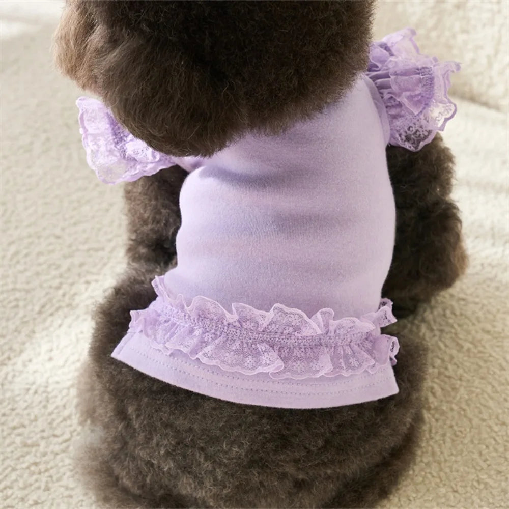 Lace Summer Vest Dress for Dogs and Cats