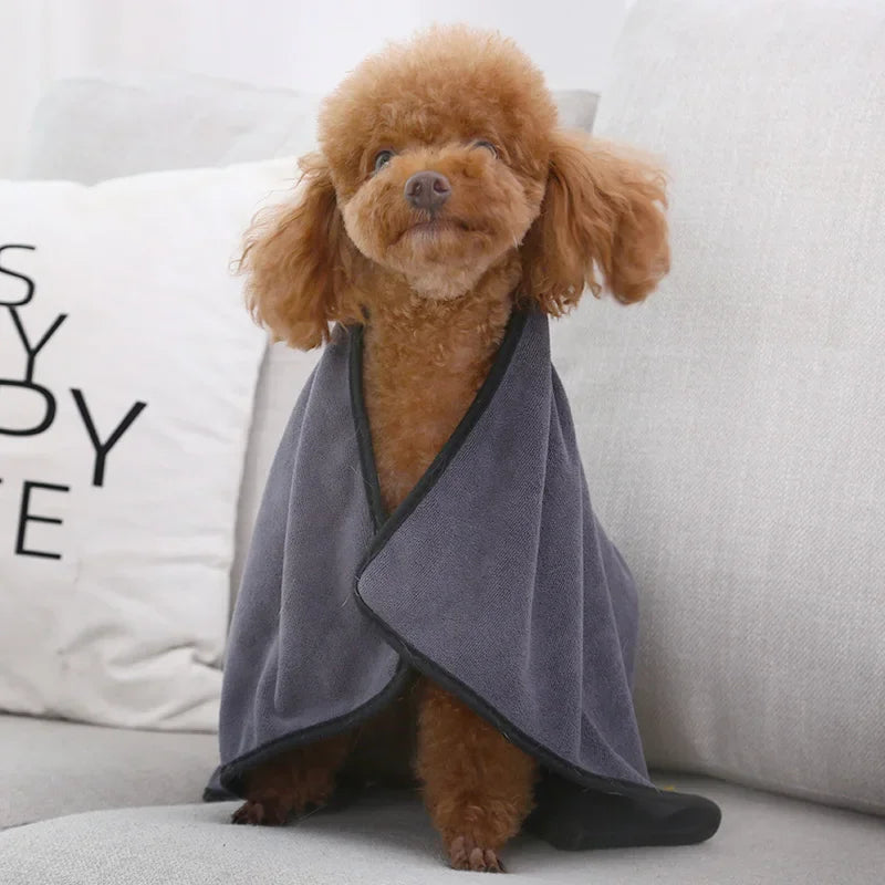 Quick-Dry Microfiber Pet Bath Towel