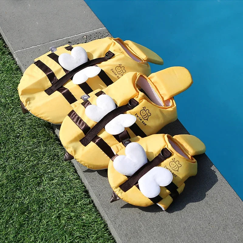 Bee Print Dog Life Jacket
